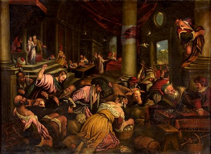 Cleansing of the Temple 17c Italy