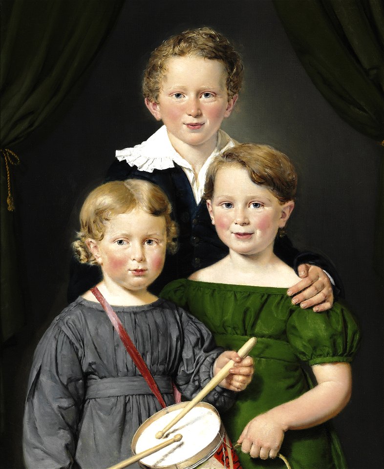 C.A. Jensen, Hans og Bolette Puggaards tre børn, 1827