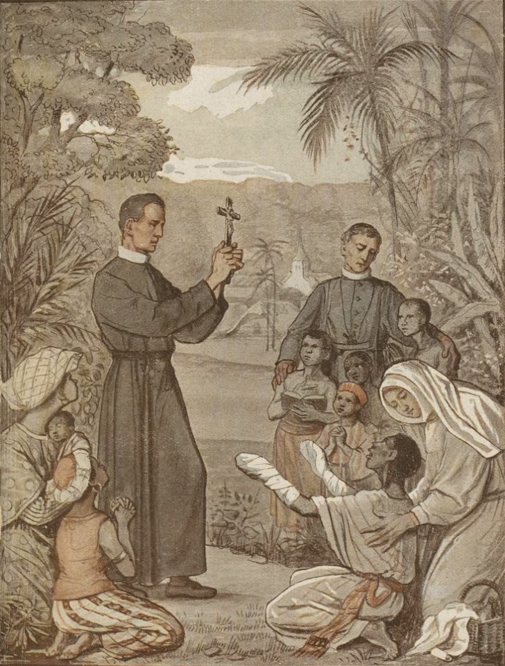 Clemens Maria Hofbauer predikend in Suriname