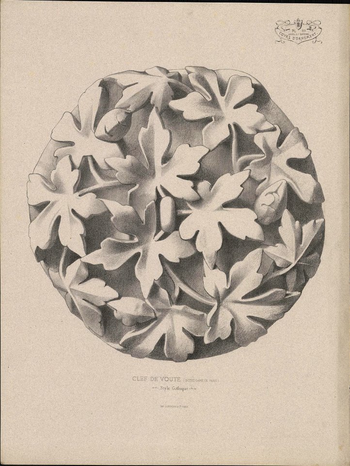 Clef de voute (Notre-Dame de Paris) Style Gothique, objectnr A 59235