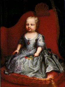Clementi - Eleonora of Savoy as a child, Stupinigi. Free illustration for personal and commercial use.