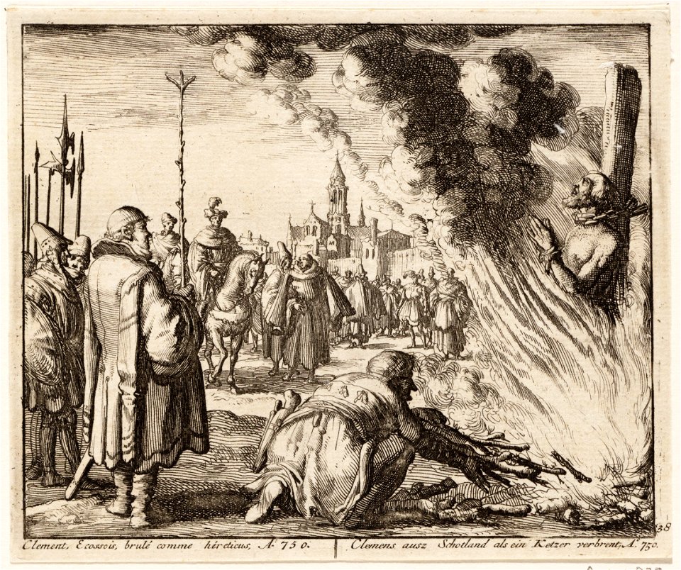 Clemens te Fulda levend verbrand, objectnr A 41877