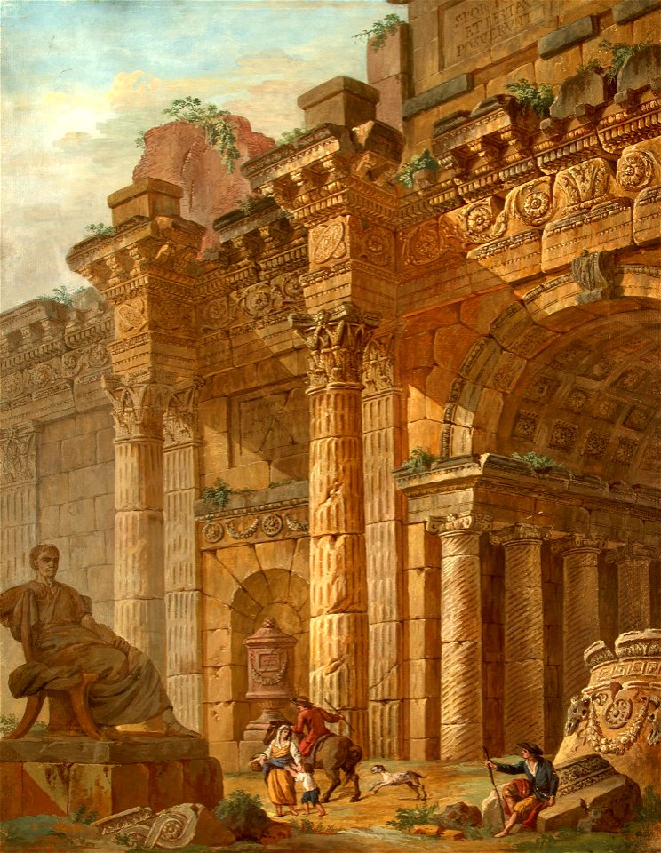 Clerisseau--Architectural fantasy--1782--Hermitage