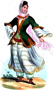 Clermnds. Jeune Fille Armenienne. Auguste Wahlen. Moeurs, usages et costumes de tous les peuples du monde. 1843