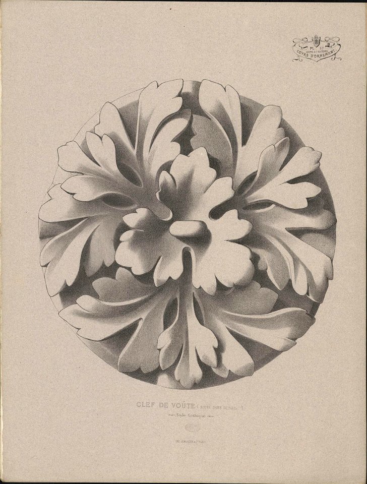 Clef de voute, Style Gothique, objectnr A 59230