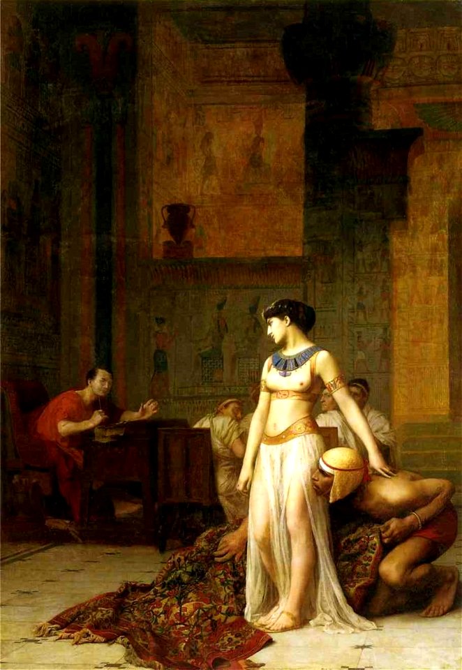 Cleopatra and Caesar by Jean-Leon-Gerome