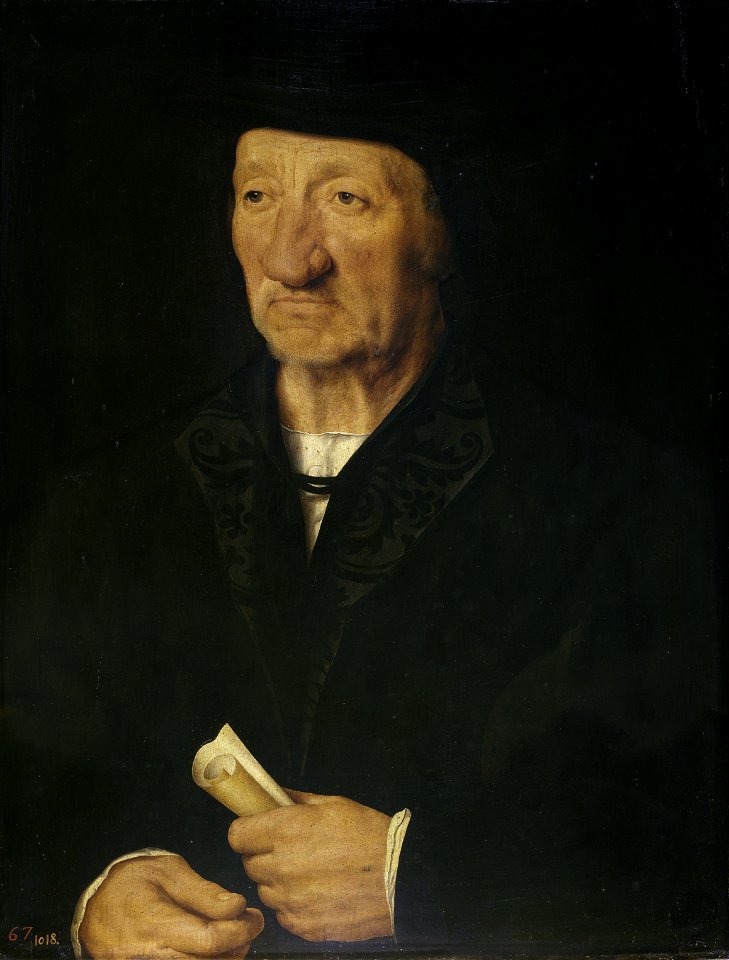Joos van Cleve - Portrait of a old man (Museo del Prado)