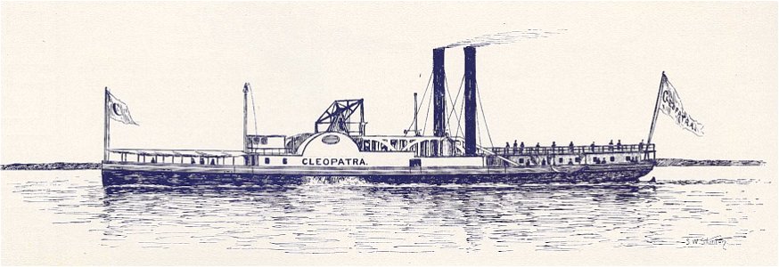 Cleopatra (steamboat 1836) 01. Free illustration for personal and commercial use.