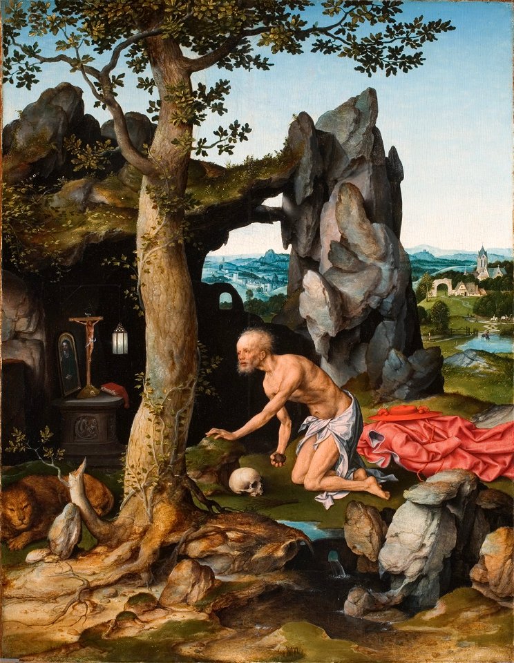 Joos van Cleve - Saint Jerome in Penitence (1516-18)