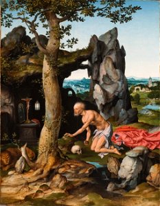 Joos van Cleve - Saint Jerome in Penitence (1516-18)
