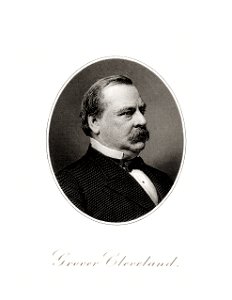 CLEVELAND, Grover-President (BEP engraved portrait). Free illustration for personal and commercial use.