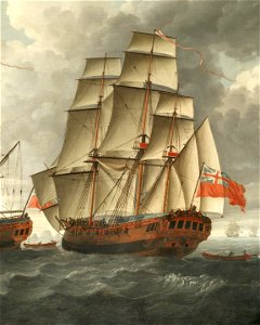 John Cleveley the Elder - H.M.S. Tryall (cropped)
