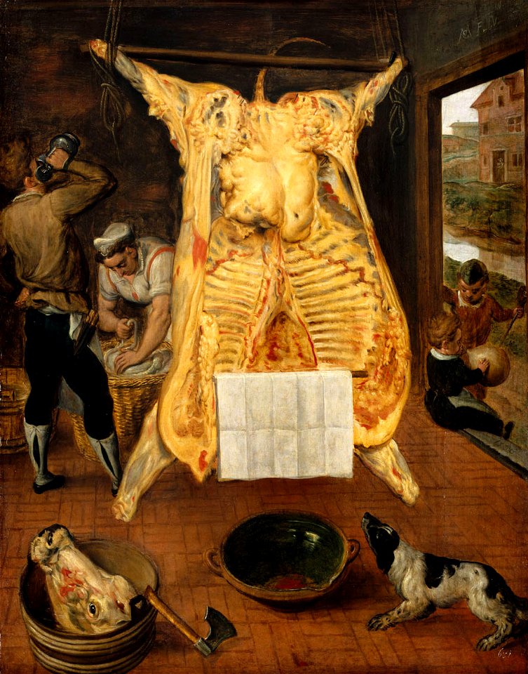 Cleve, Maerten van - Ausgeweideter Ochse - 1566