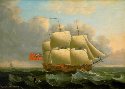 John Cleveley the elder (c.1712-1777) - The 'Royal Caroline' - BHC3598 - Royal Museums Greenwich