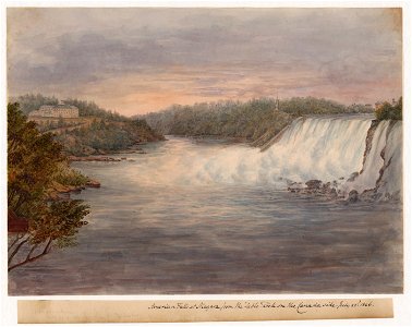 Clifton House & Niagara, Monday, July 22d, 1846, from above the Stair - Table Rock LCCN2004676838