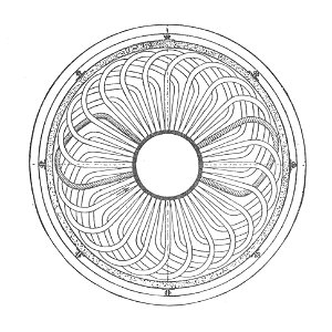 Climax boiler, plan (Rankin Kennedy, Modern Engines, Vol V). Free illustration for personal and commercial use.