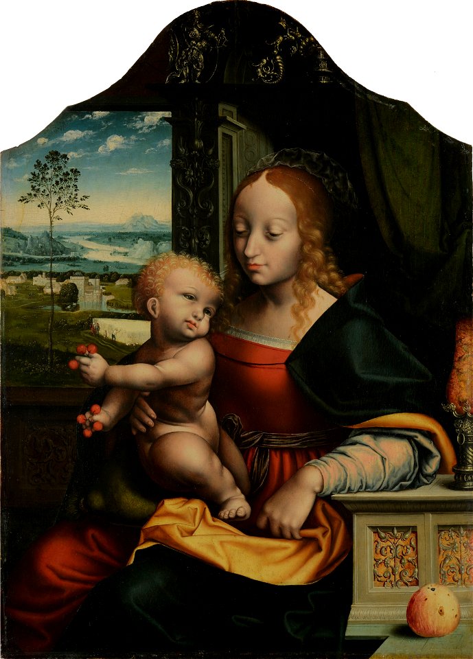 Joos van Cleve - Kirschenmadonna (Oldenburger Landesmuseum)
