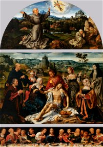 Joos van Cleve - Altarpiece of the Lamentation - WGA5041. Free illustration for personal and commercial use.