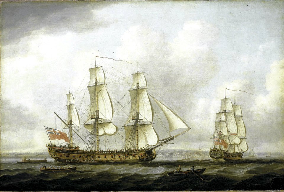 John Cleveley the Elder - The East Indiaman 'Princess Royal'