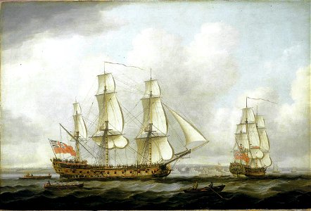 John Cleveley the Elder - The East Indiaman 'Princess Royal'