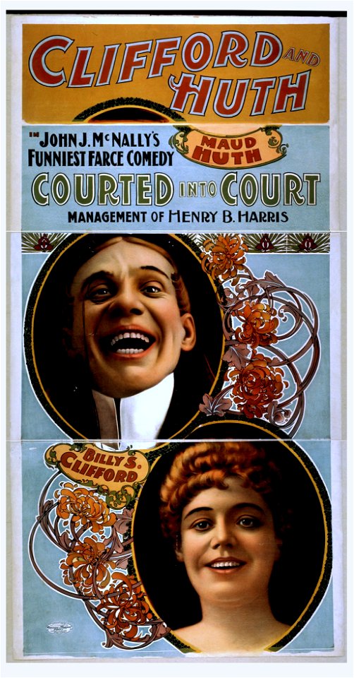 Clifford and Huth in John J. McNally's funniest farce comedy, Courted into court LCCN2014637303