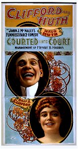 Clifford and Huth in John J. McNally's funniest farce comedy, Courted into court LCCN2014637303