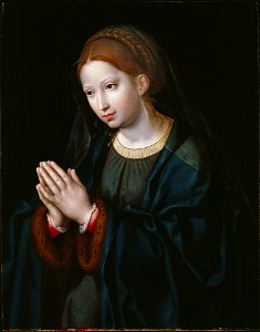 Joos van Cleve - The Virgin in Prayer - 72.68 - Minneapolis Institute of Arts. Free illustration for personal and commercial use.