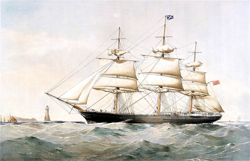 Clipper Ship Yatala - Messrs Anderson Thomson and Co Owners and Messrs Thos Bilbe and Co Builders RMG PY8573