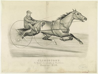 Clingstone by Rysdyk, dam Gretchen, by Hambletonian LCCN90716020