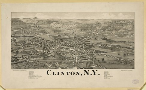 Clinton, N.Y. - L.R. Burleigh, Troy, N.Y. ; Beck & Pauli, Litho. Milwaukee, Wis. LCCN2013645371