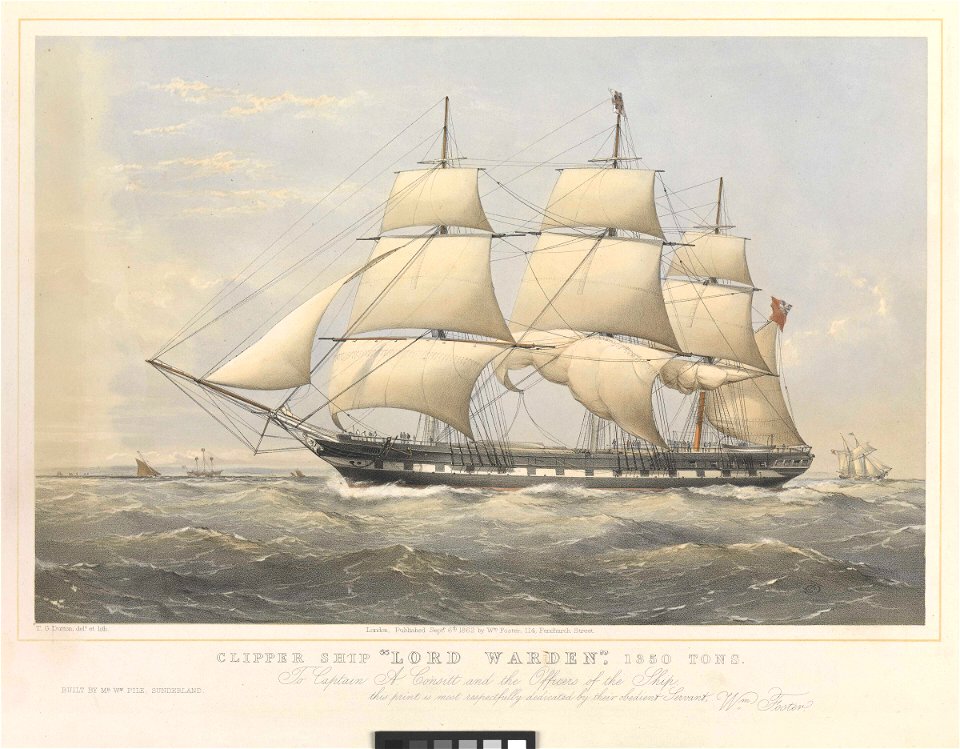 Clipper ship Lord Warden 1350 Tons RMG PY0676