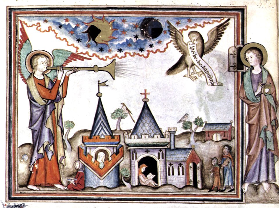 Cloisters Apocalypse - 4th Trumpet - sun and moon are darkened