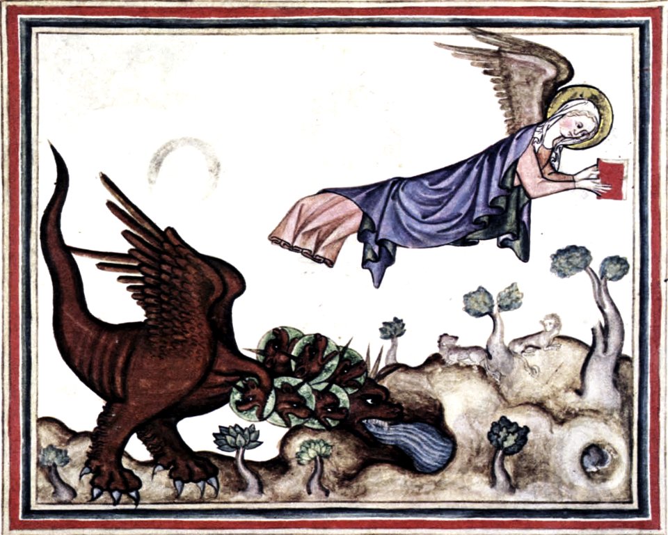 Cloisters Apocalypse - Dragon hurls water