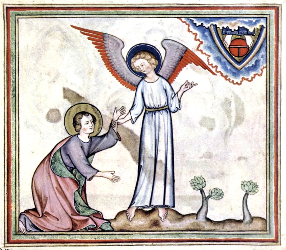 Cloisters Apocalypse - John worships the angel