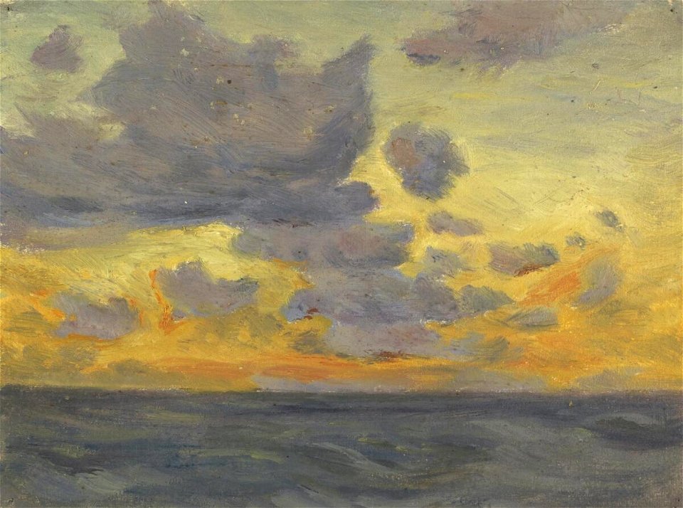 Clouds over the sea