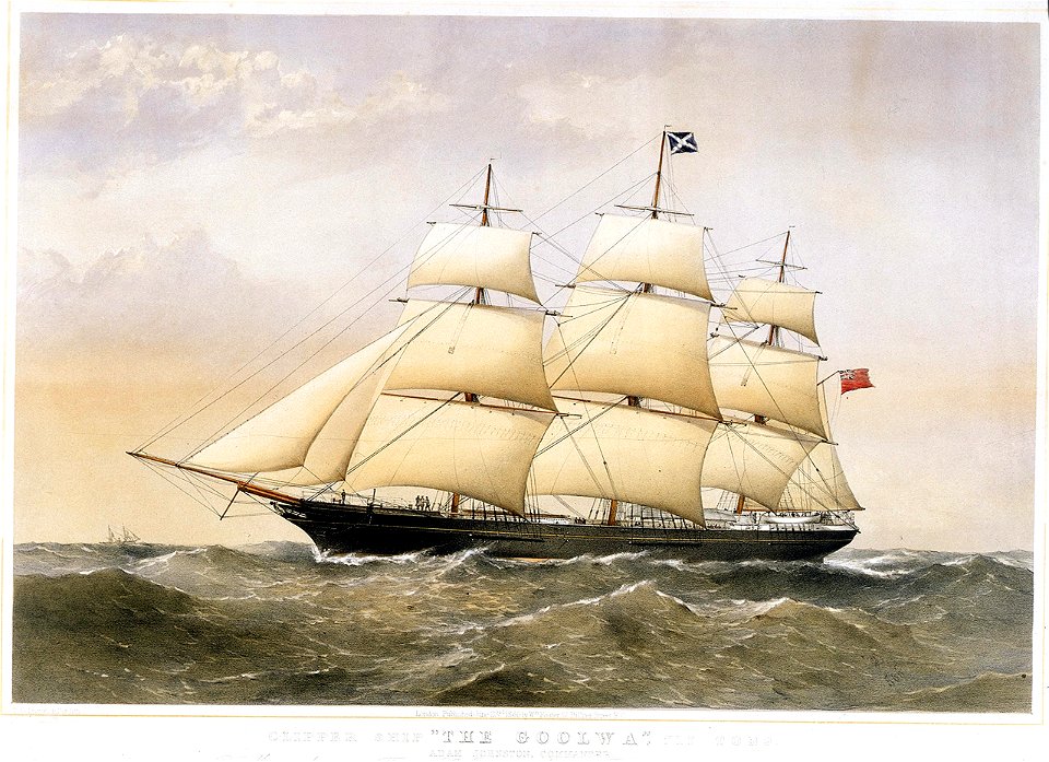 Clipper Ship The Goolwa - Messrs Anderson Thomson and Co Owners, and Messrs A Hall and Son, Builders, Aberdeen RMG PY8566