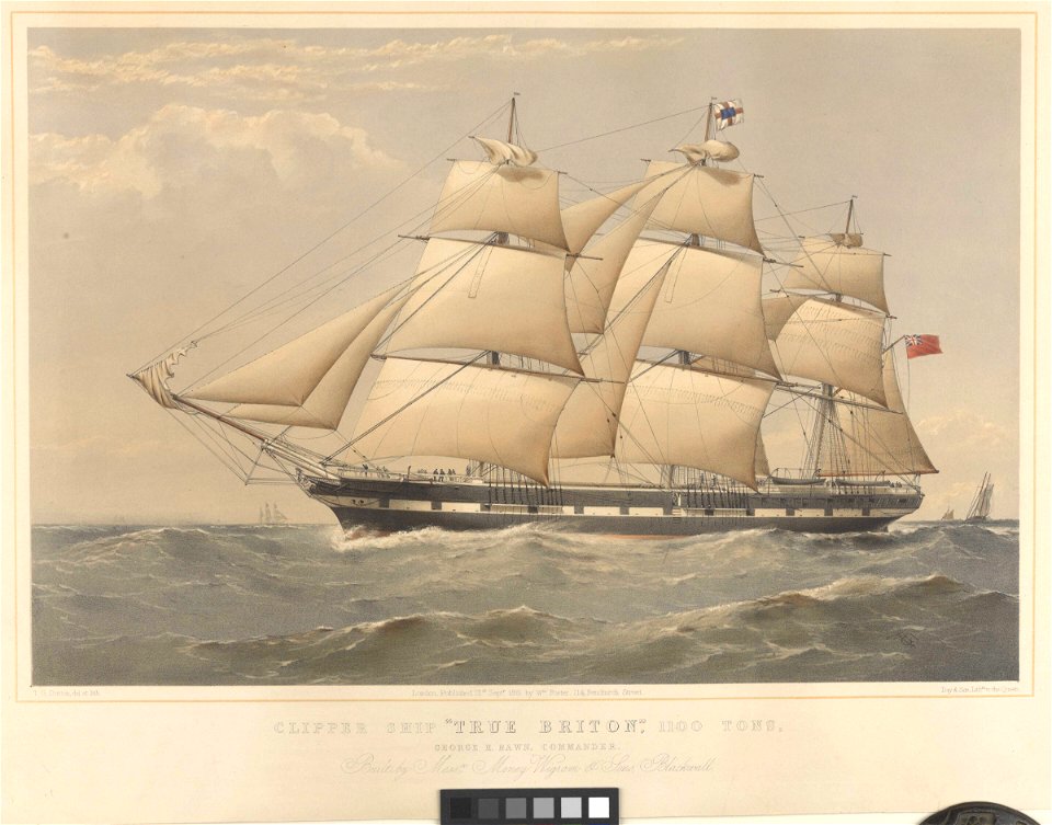 Clipper Ship True Briton 1100 Tons RMG py0671
