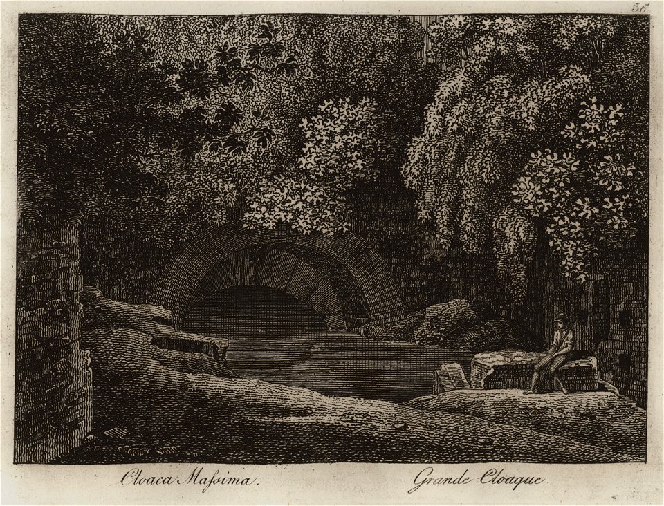 Cloaca Massima - Li Monumenti Piú Celebri Di Roma Antica E Moderna Disegnati Da Vero Ed Incisi Dai Migliori Artisti Rome Presso Po - 1850