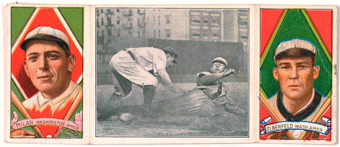 Clyde Milan-N. Elberfeld, Washington Nationals, baseball card portrait LCCN2008678508
