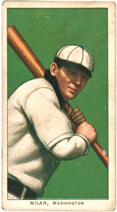 Clyde Milan, Washington Nationals, baseball card portrait LCCN2008676858