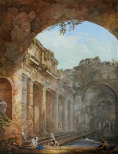 Clérisseau, Ruins of an ancient bath, 1764, Fleming Museum, University of Vermont