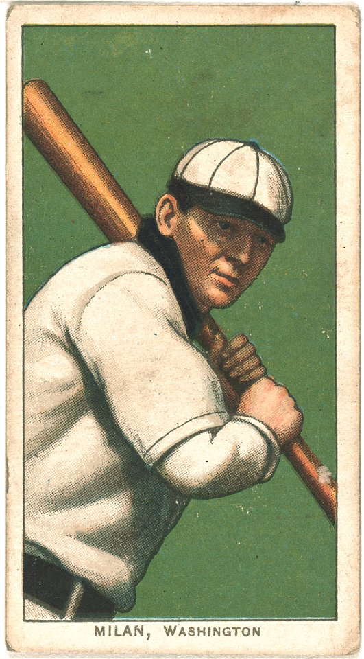 Clyde Milan, Washington Nationals, baseball card portrait LCCN2008676858