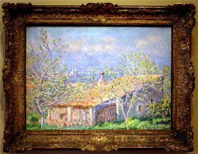 Cluade monet, la casa del giardiniere ad antibes, 1888