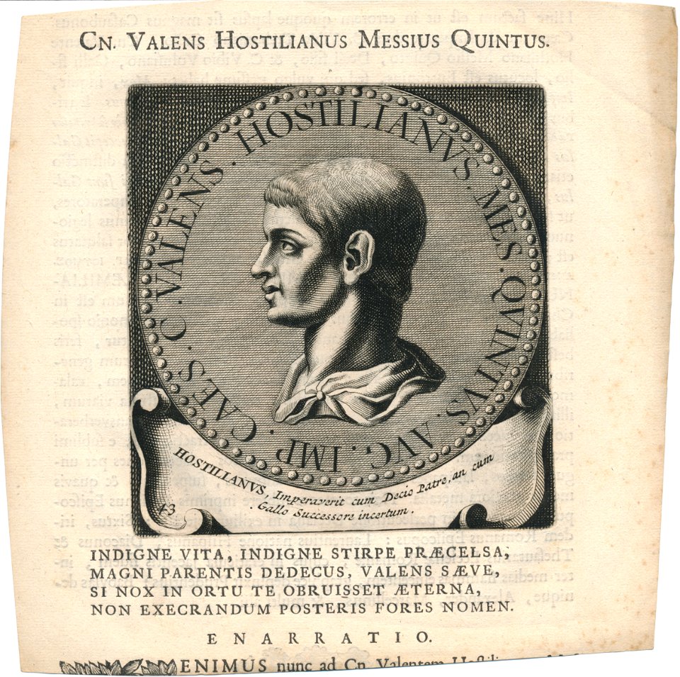Cn. Valens Hostilianus Messius Quintus Erfgoedcentrum Rozet 300 191 d 6 a-d