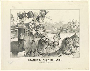 Coaching. Four in hand- A swell turn-out LCCN90716173