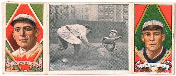 Clyde Milan-N. Elberfeld, Washington Nationals, baseball card portrait LCCN2008678508