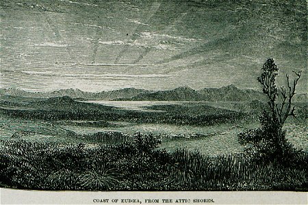Coast of Euboea, from the Attic shores - Wordsworth Christopher - 1882