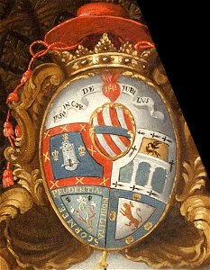 Coat of arms of Gaspar de Molina y Oviedo (cropped)