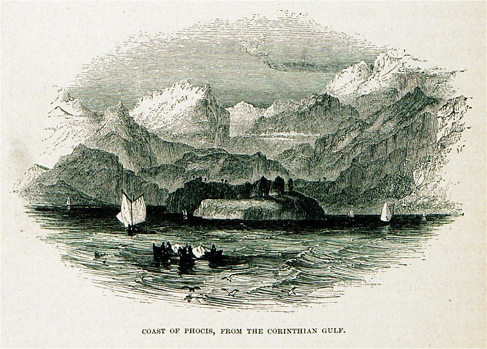 Coast of Phocis, from the Corinthian Gulf - Wordsworth Christopher - 1882