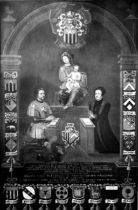 Coat of Arms of J.B. van den Berghe de Limminghe and Anne Baert